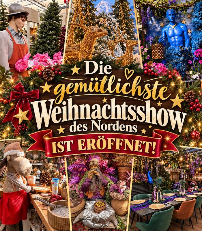 Weihnachtsausstellung im Gartencenter Tuingroen Stadskanaal eröffnet – gemütlichste Weihnachtsausstellung an der Grenze zwischen den nördlichen Niederlanden und Deutschland – Weihnachtsmarkt – Weihnachtseinkäufe – Weihnachtsstimmung